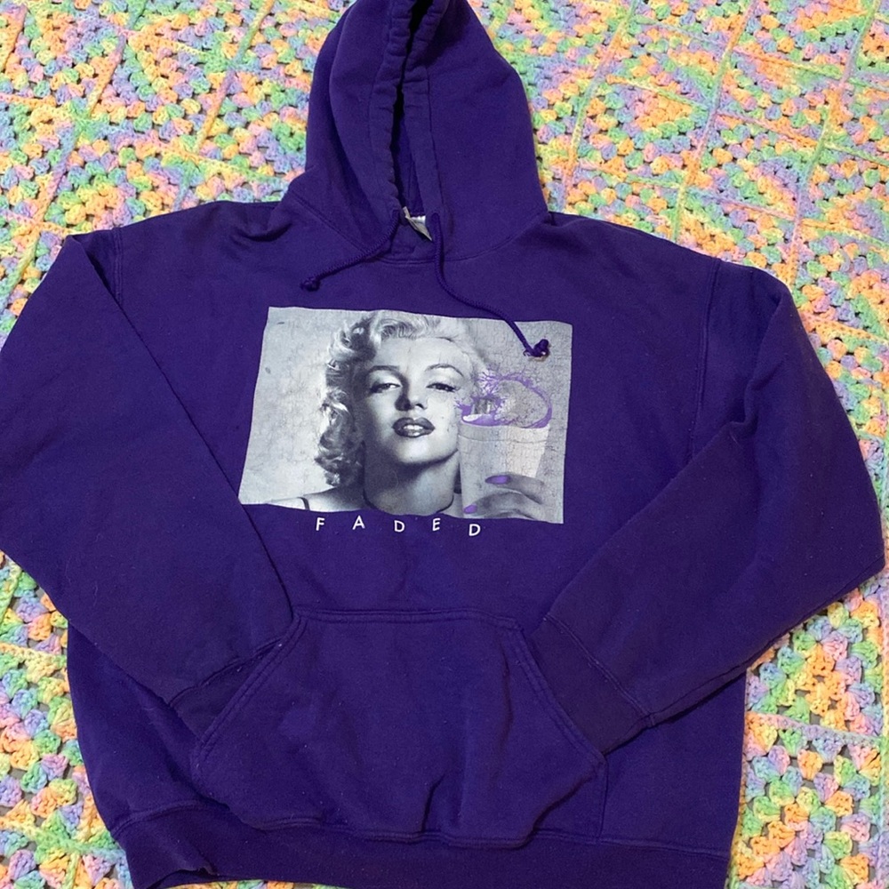 Marilyn Monroe Purple Hoodie